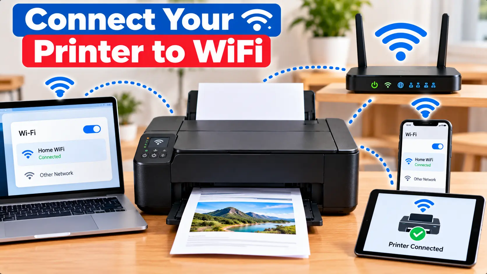 Connect a printer to a WiFi network