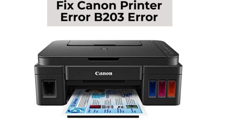 Steps To Troubleshoot The Issue Of Canon Printer Error b203
