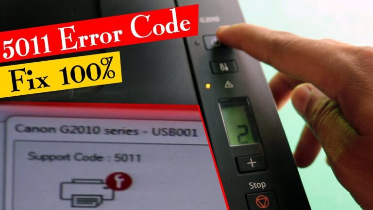 Ultimate Guide To Fix Canon Printer Error 5011