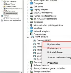 update canon printer driver
